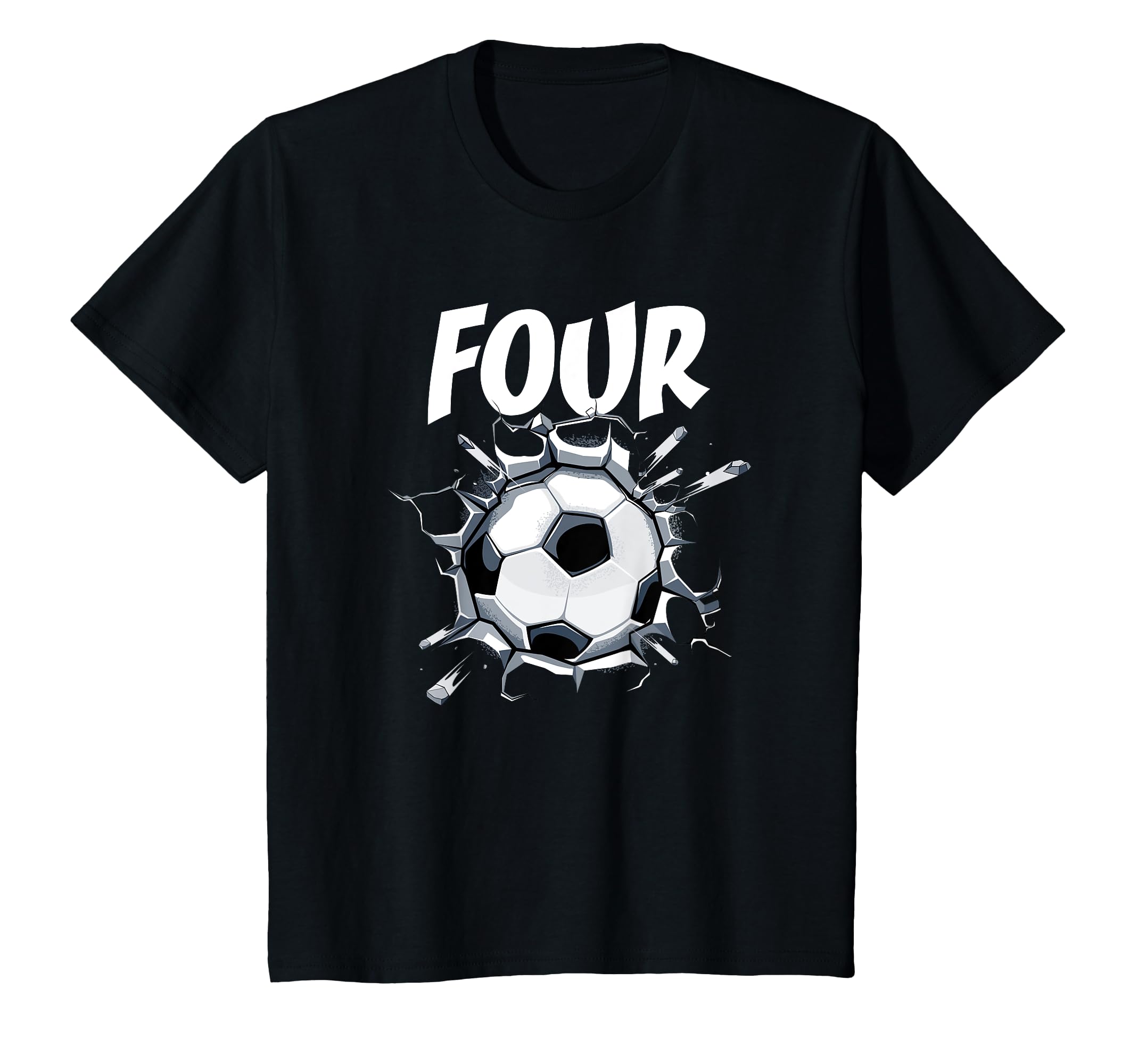 4 Year Old Soccer Birthday Party T-Shirt - Fun Novelty Design for Adults - T-Shirt, Sweatshirt, Hoodie