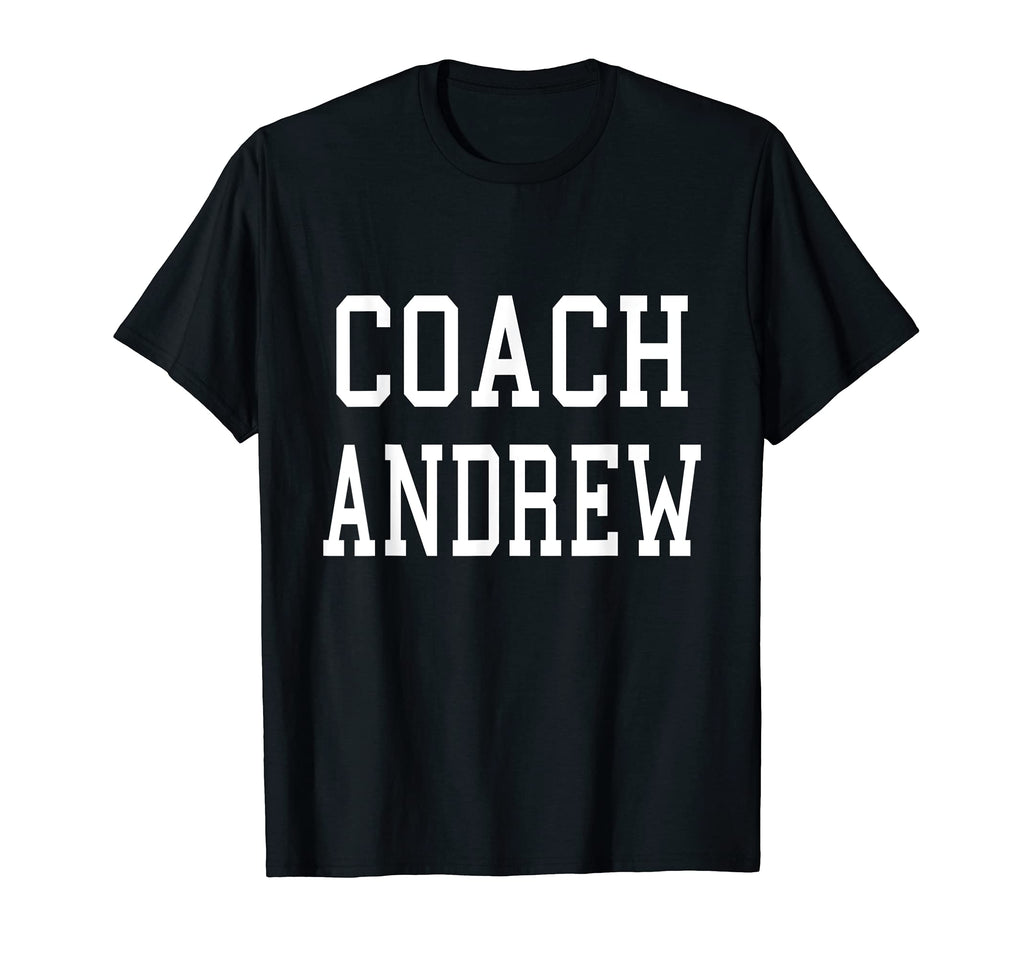 Coach Andrew Custom Football Soccer T-Shirt - Minimalist Print Men Women - T-Shirt, Sweatshirt, Hoodie