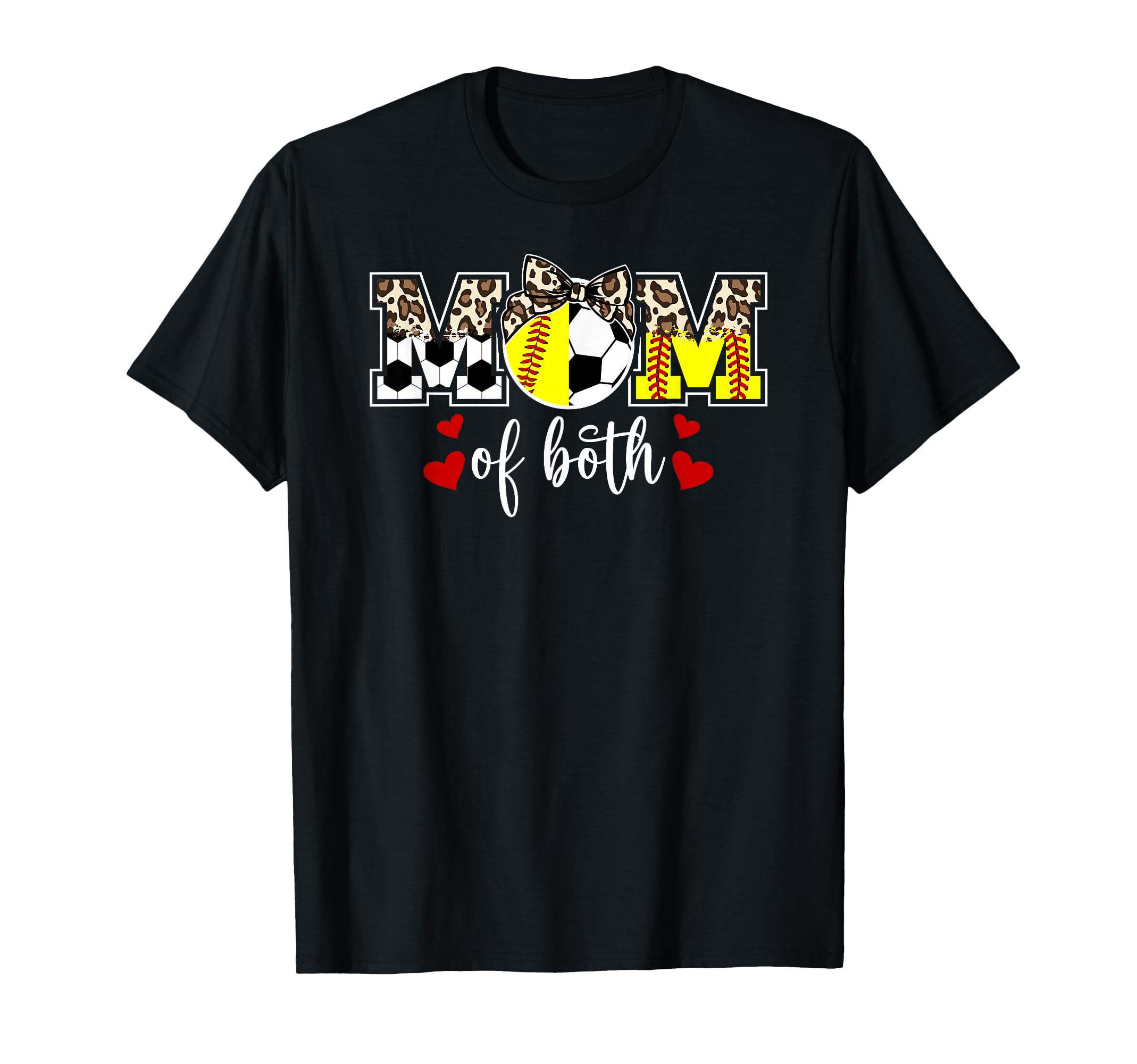 Mom Both Softball Soccer Mom T-Shirt - Casual Everyday Wear Men Women - T-Shirt, Sweatshirt, Hoodie