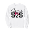Soccer Sister Heart Big Sister Sweatshirt - Graphic Print for Adults - T-Shirt, Sweatshirt, Hoodie