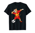 Dabbing Pitbull Dog Macedonia T-Shirt - Aesthetic Graphic for Adults - T-Shirt, Sweatshirt, Hoodie