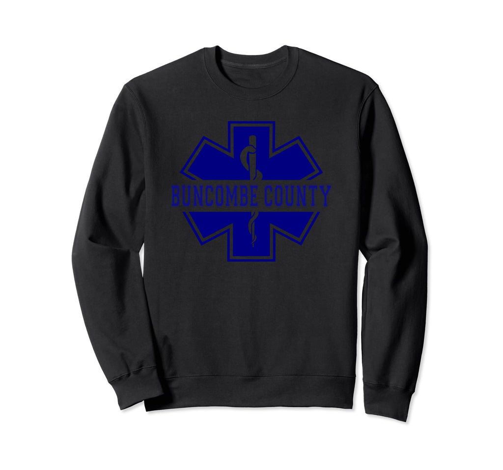 Buncombe County Paramedic Star Life Sweatshirt - Trendy Graphic for Adults - T-Shirt, Sweatshirt, Hoodie