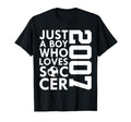 2007 Just Who Loves Soccer 19Th Birthday T-Shirt - Graphic Print for Adults - T-Shirt, Sweatshirt, Hoodie