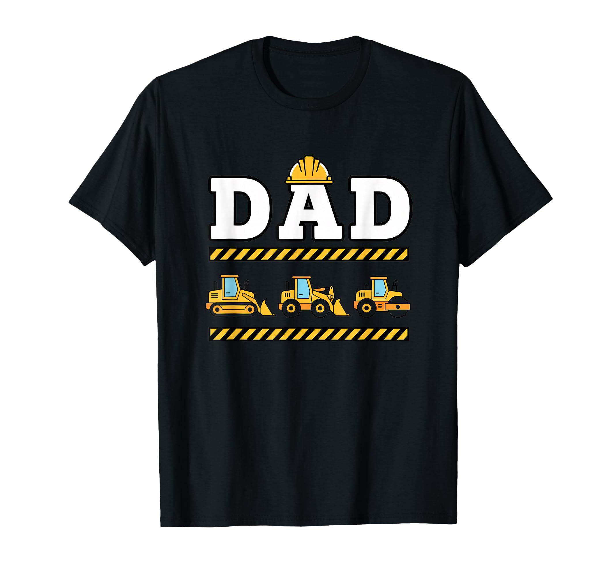 Dad Construction Hard Hat Bulldozer T-Shirt - Custom Art Print Men Women - T-Shirt, Sweatshirt, Hoodie