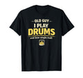 Drumming Dad Grandad Birthday Dram T-Shirt - Minimalist Print Unisex - T-Shirt, Sweatshirt, Hoodie