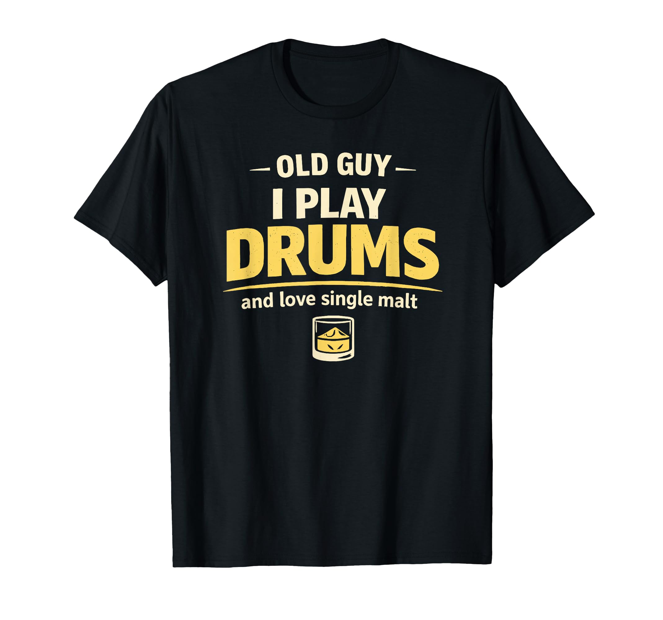 Drumming Dad Grandad Birthday Dram T-Shirt - Minimalist Print Unisex - T-Shirt, Sweatshirt, Hoodie