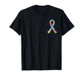 Autism Awareness Puzzle Ribbon Pocket T-Shirt - Streetwear Style Unisex - T-Shirt, Sweatshirt, Hoodie