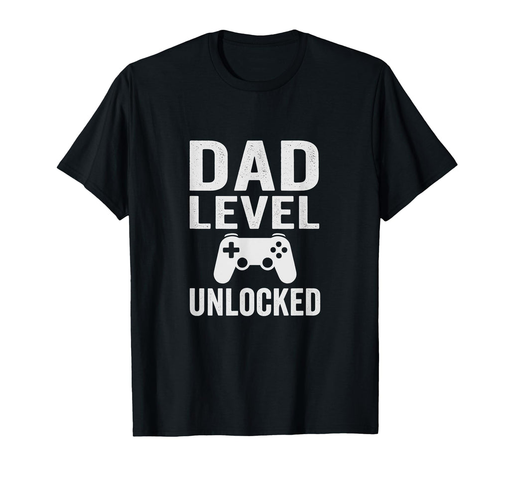 Dad Level Unlocked Funny Gamer Dad T-Shirt - Novelty Apparel Men Women - T-Shirt, Sweatshirt, Hoodie