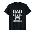 Dad Level Unlocked Funny Gamer Dad T-Shirt - Novelty Apparel Men Women - T-Shirt, Sweatshirt, Hoodie