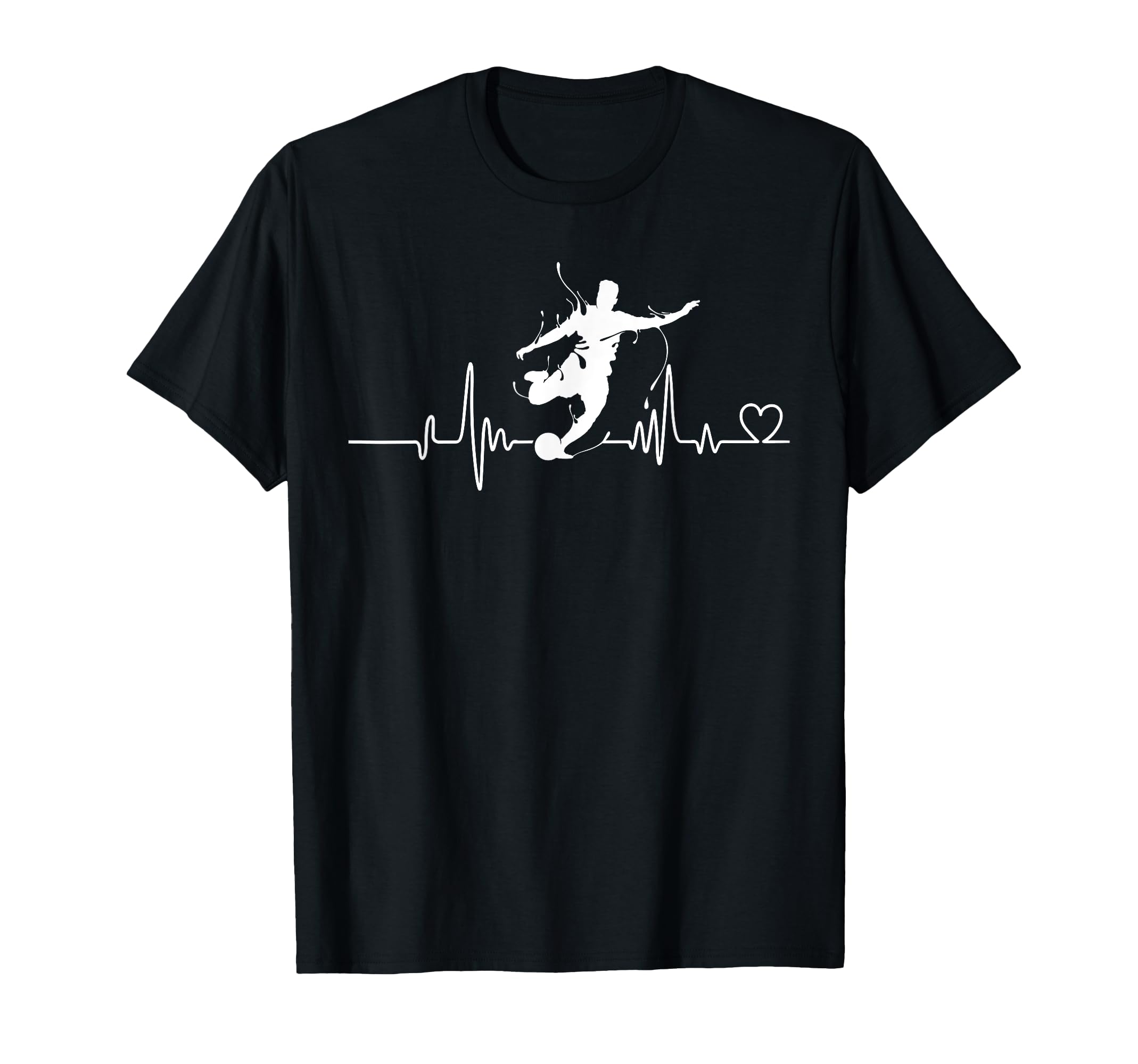 Soccer Heartbeat Tees Soccer Ball T-Shirt - Unique Graphic Unisex - T-Shirt, Sweatshirt, Hoodie