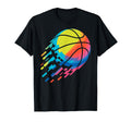 Colorful Basketball Ball Basketball T-Shirt - Custom Art Print for Adults - T-Shirt, Sweatshirt, Hoodie