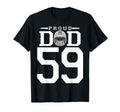 Custom Number 59 Proud Football Dad T-Shirt - Trendy Graphic Unisex - T-Shirt, Sweatshirt, Hoodie