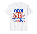Yaya Little Firecracker Fourth July T-Shirt - Custom Art Print Unisex - T-Shirt, Sweatshirt, Hoodie