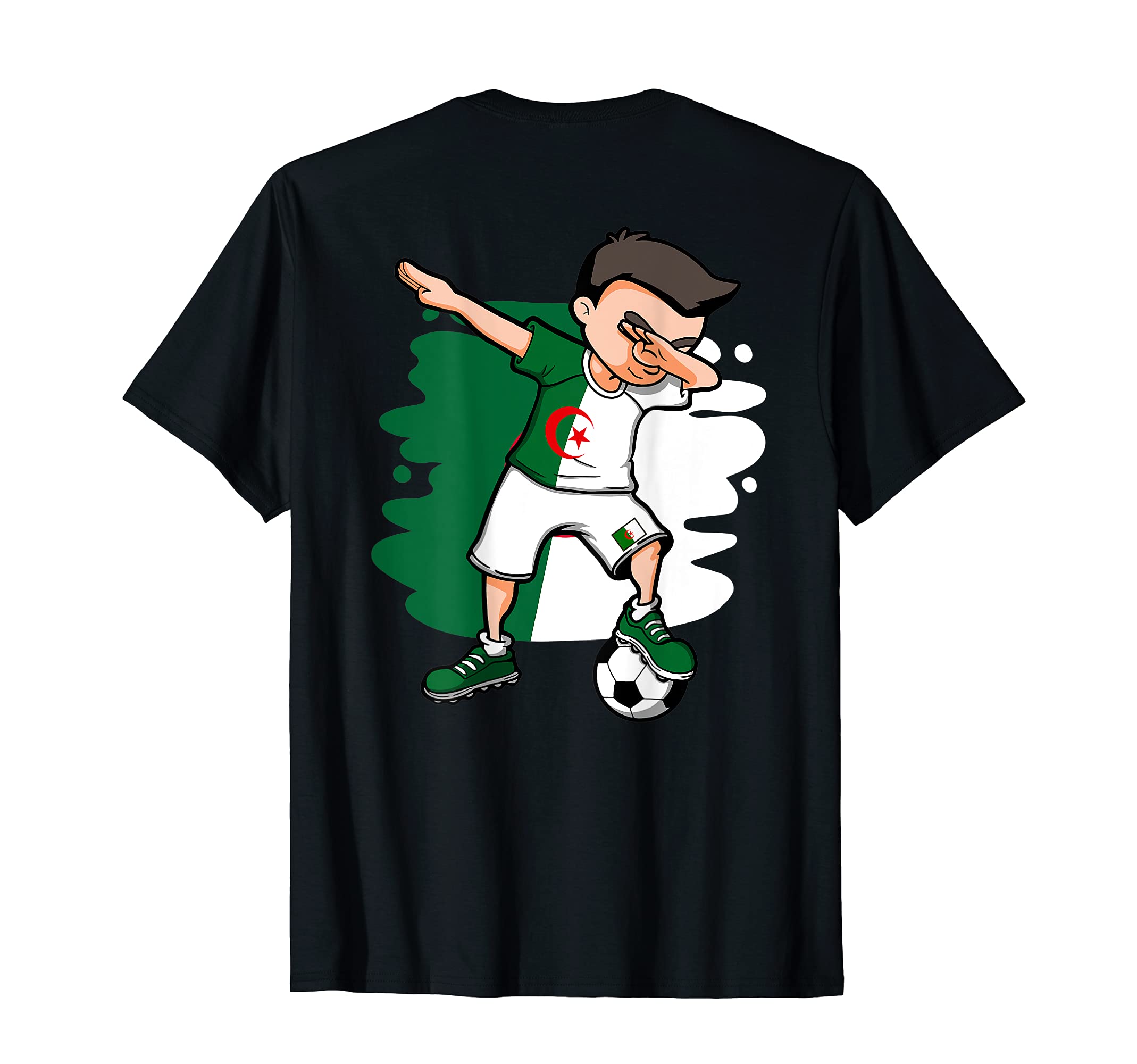 Dabbing Soccer Algeria Jersey T-Shirt - Streetwear Style Men Women - T-Shirt, Sweatshirt, Hoodie