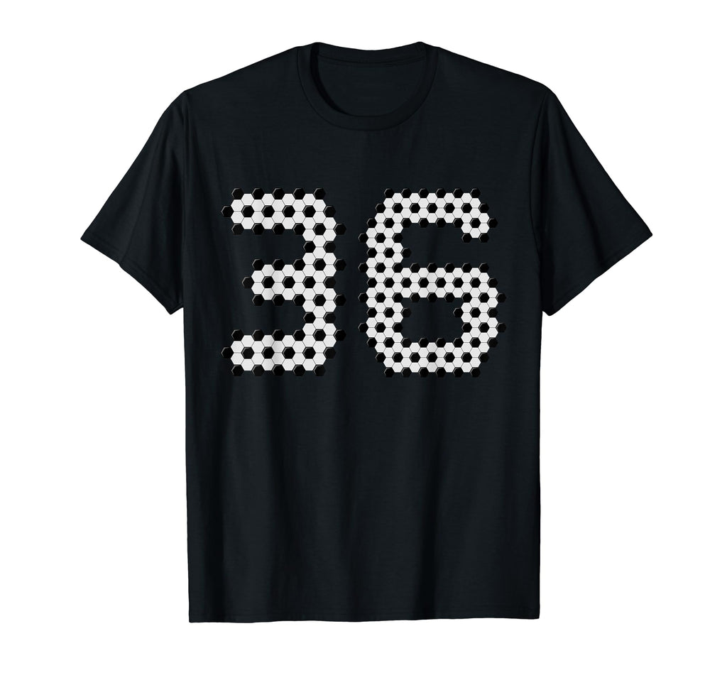 Fun 36Th Birthday Soccer Themed 36 Year T-Shirt - Custom Art Print Unisex - T-Shirt, Sweatshirt, Hoodie