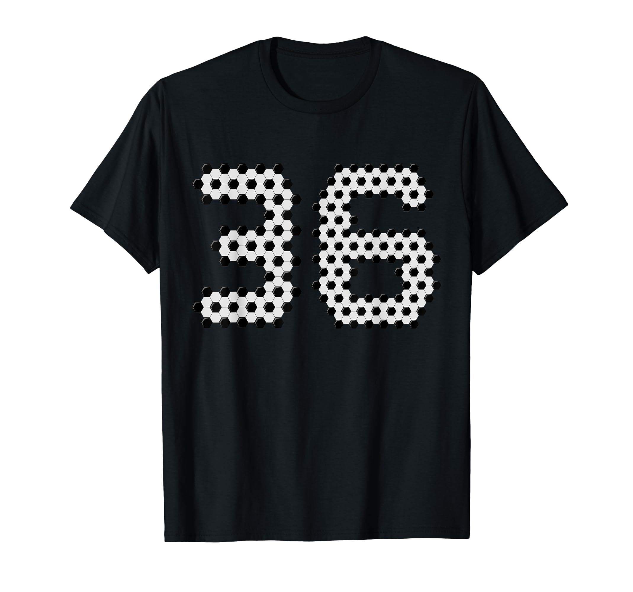 Fun 36Th Birthday Soccer Themed 36 Year T-Shirt - Custom Art Print Unisex - T-Shirt, Sweatshirt, Hoodie