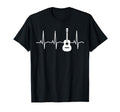 Acoustic Guitar Heartbeat Guitar T-Shirt - Aesthetic Graphic Unisex - T-Shirt, Sweatshirt, Hoodie
