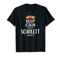 Scarlett Keep Calm Personalized Name T-Shirt - Aesthetic Graphic Unisex - T-Shirt, Sweatshirt, Hoodie