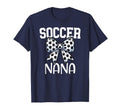 Soccer Nana Coquette Bow Proud Soccer T-Shirt - Novelty Apparel for Adults - T-Shirt, Sweatshirt, Hoodie