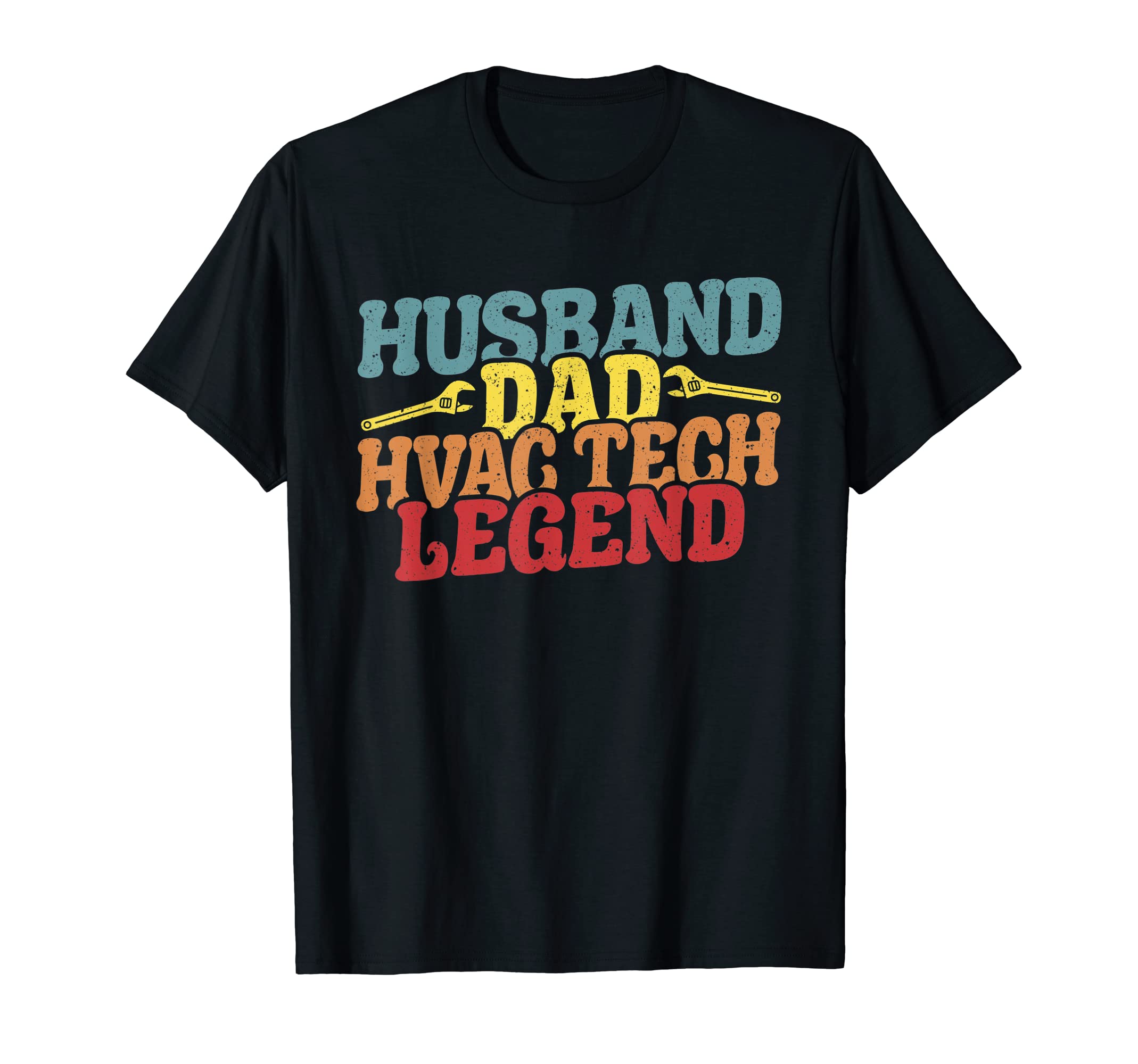 Husband Dad Hvac Tech Legend Dad T-Shirt - Minimalist Print for Adults - T-Shirt, Sweatshirt, Hoodie