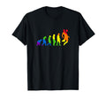 Footballer Evolution Colourful Football T-Shirt - Unique Graphic Men Women - T-Shirt, Sweatshirt, Hoodie