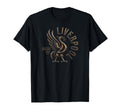Liverpool England Est 1207 Round Bronze T-Shirt - Graphic Print for Adults - T-Shirt, Sweatshirt, Hoodie