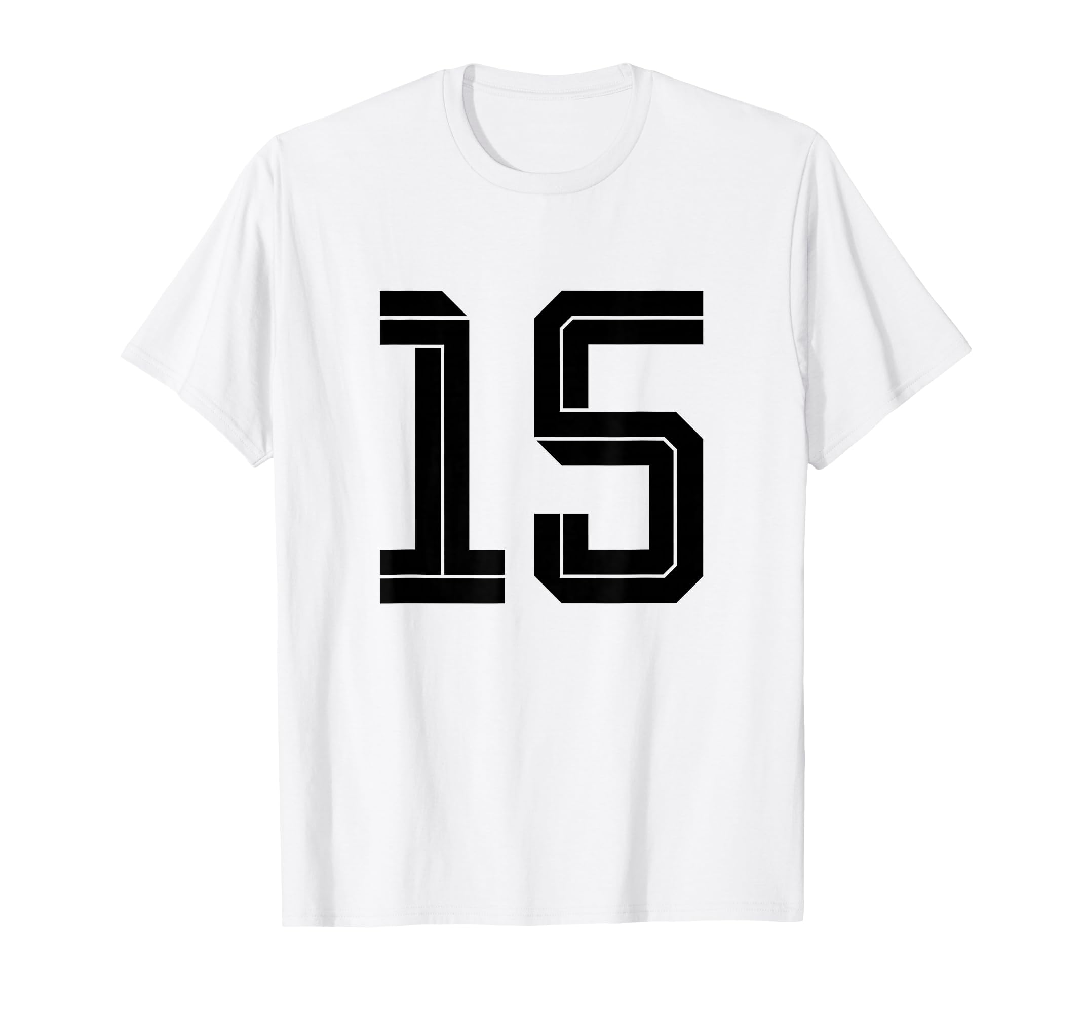 15 White Number 15 Sports Fan Soccer T-Shirt - Streetwear Style Unisex - T-Shirt, Sweatshirt, Hoodie
