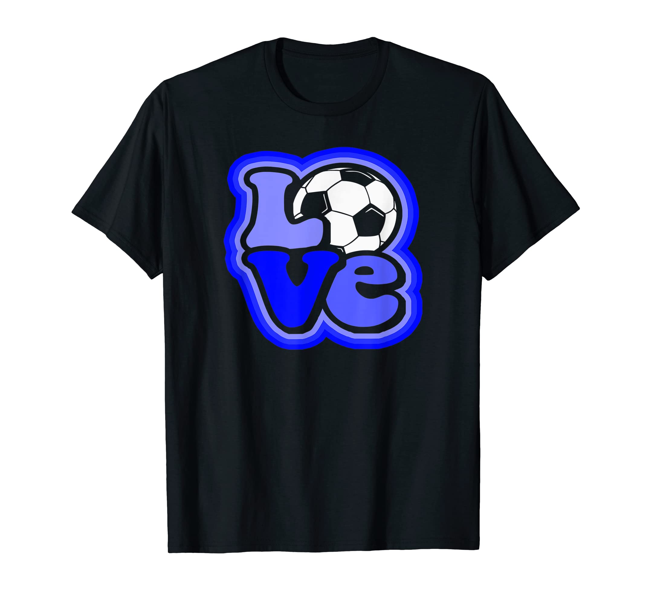 Soccer Love Teen Shades Blue T-Shirt - Trendy Graphic Men Women - T-Shirt, Sweatshirt, Hoodie