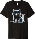 Pixel Art Cat, Retro Game Inspired motif Design - Adult & Kids T-Shirts, Sweatshirts & Hoodies apparel design preview 1
