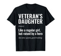 Veterans Daughter Raised Hero Daughter T-Shirt - Unique Graphic for Adults - T-Shirt, Sweatshirt, Hoodie