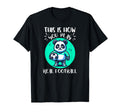 Real Football Panda Soccer Player T-Shirt - Aesthetic Graphic Men Women - T-Shirt, Sweatshirt, Hoodie