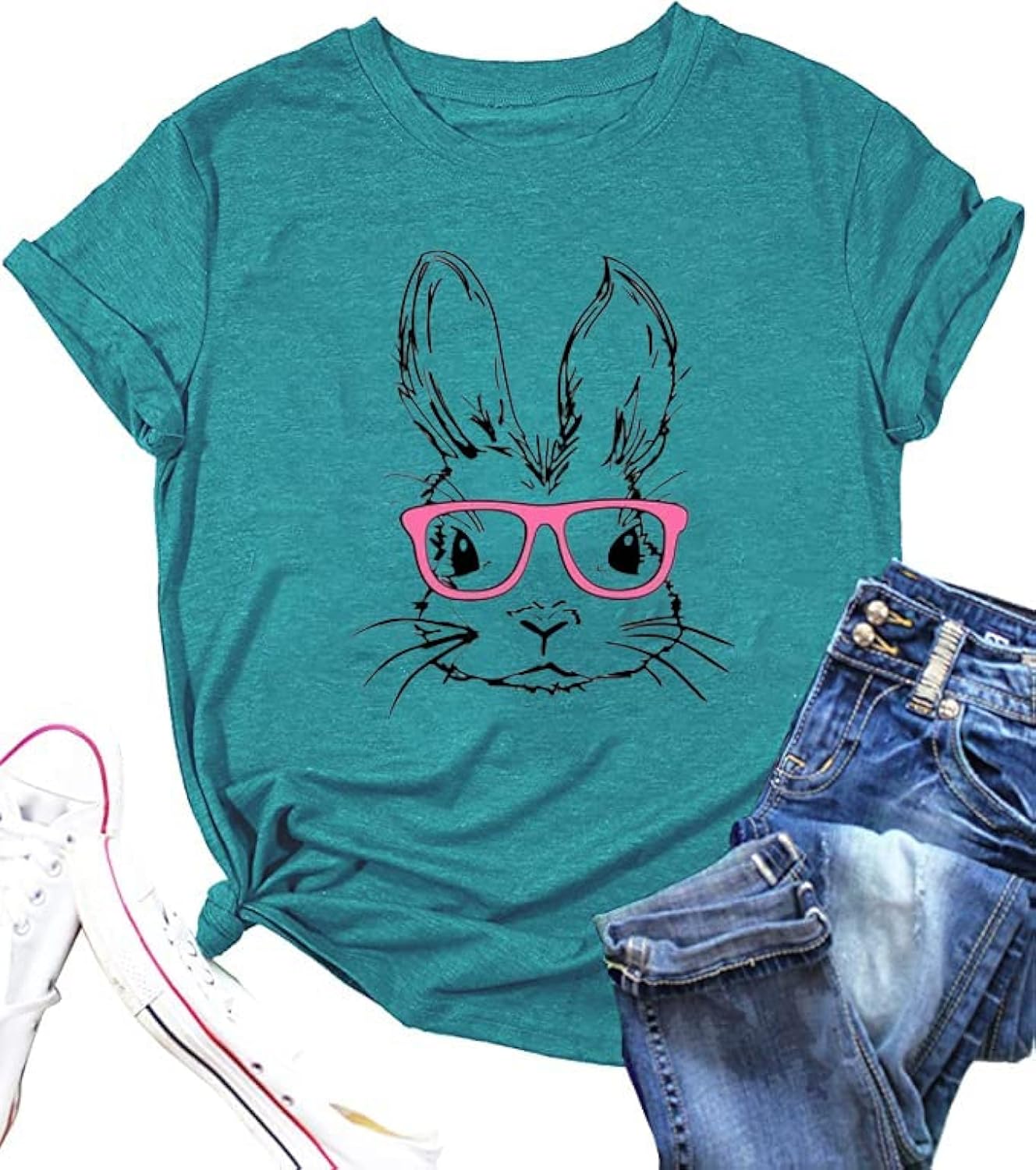 Funny Bunny Print for Women Cute Grapic Leopard - Adult & Kids T-Shirts, Sweatshirts & Hoodies apparel design preview 1