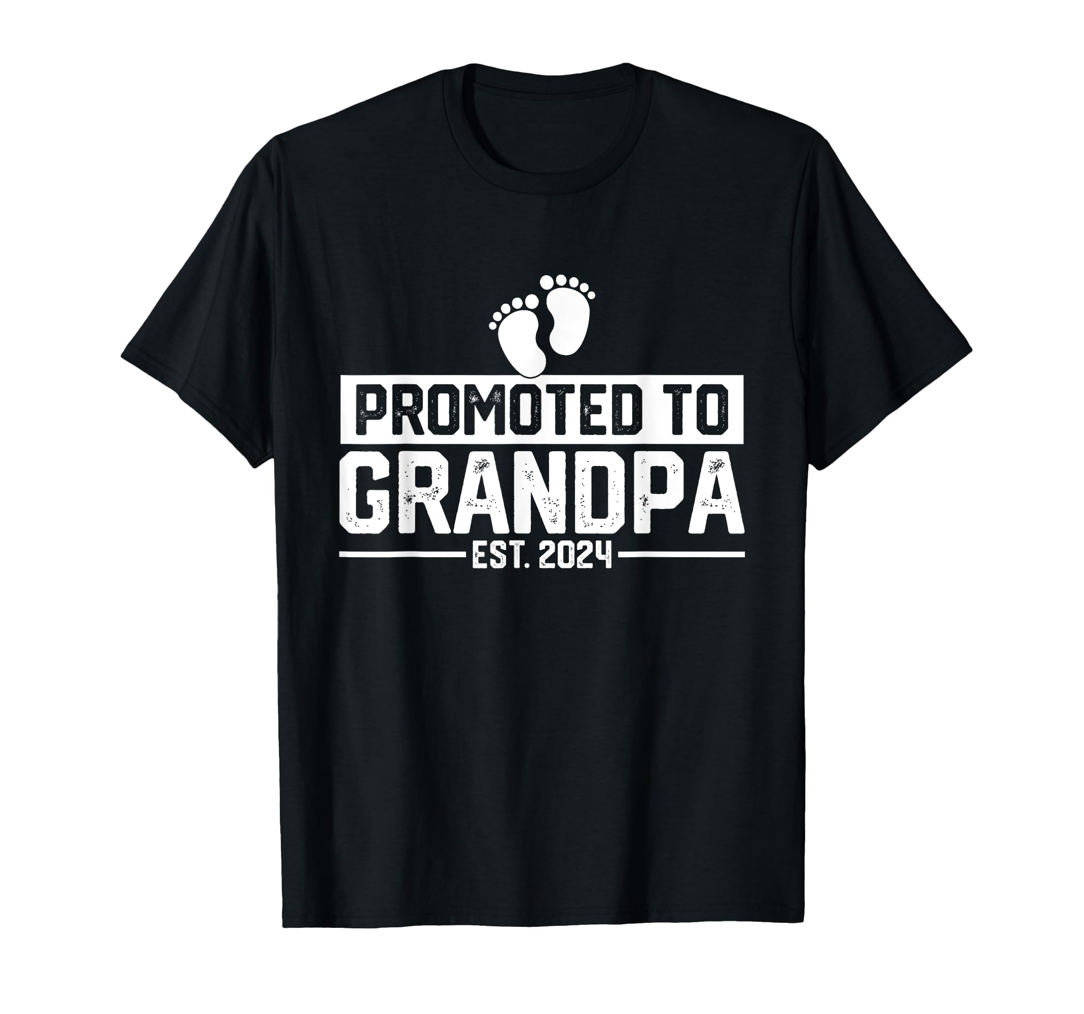 Promoted To Grandpa Est 2024 T-Shirt - Fun Novelty Design Men Women - T-Shirt, Sweatshirt, Hoodie