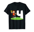 4Th Birthday Soccer 4 Years Old T-Shirt - Minimalist Print Men Women - T-Shirt, Sweatshirt, Hoodie