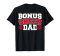 Cheer Stepdad Bonus Cheer Dad Red T-Shirt - Custom Art Print Unisex - T-Shirt, Sweatshirt, Hoodie