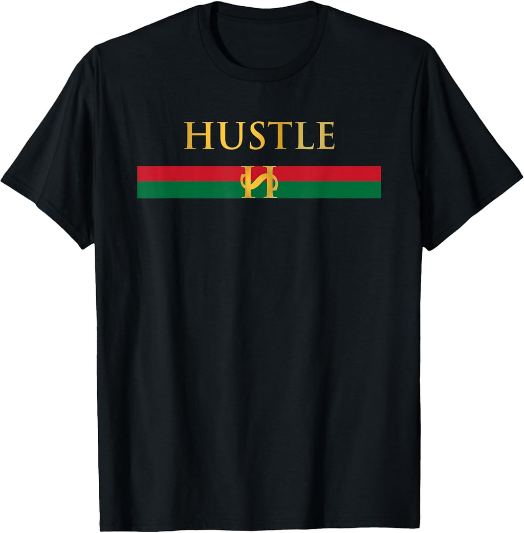 Hustle Designer Logo - Adult & Kids T-Shirts, Sweatshirts & Hoodies apparel design preview 1
