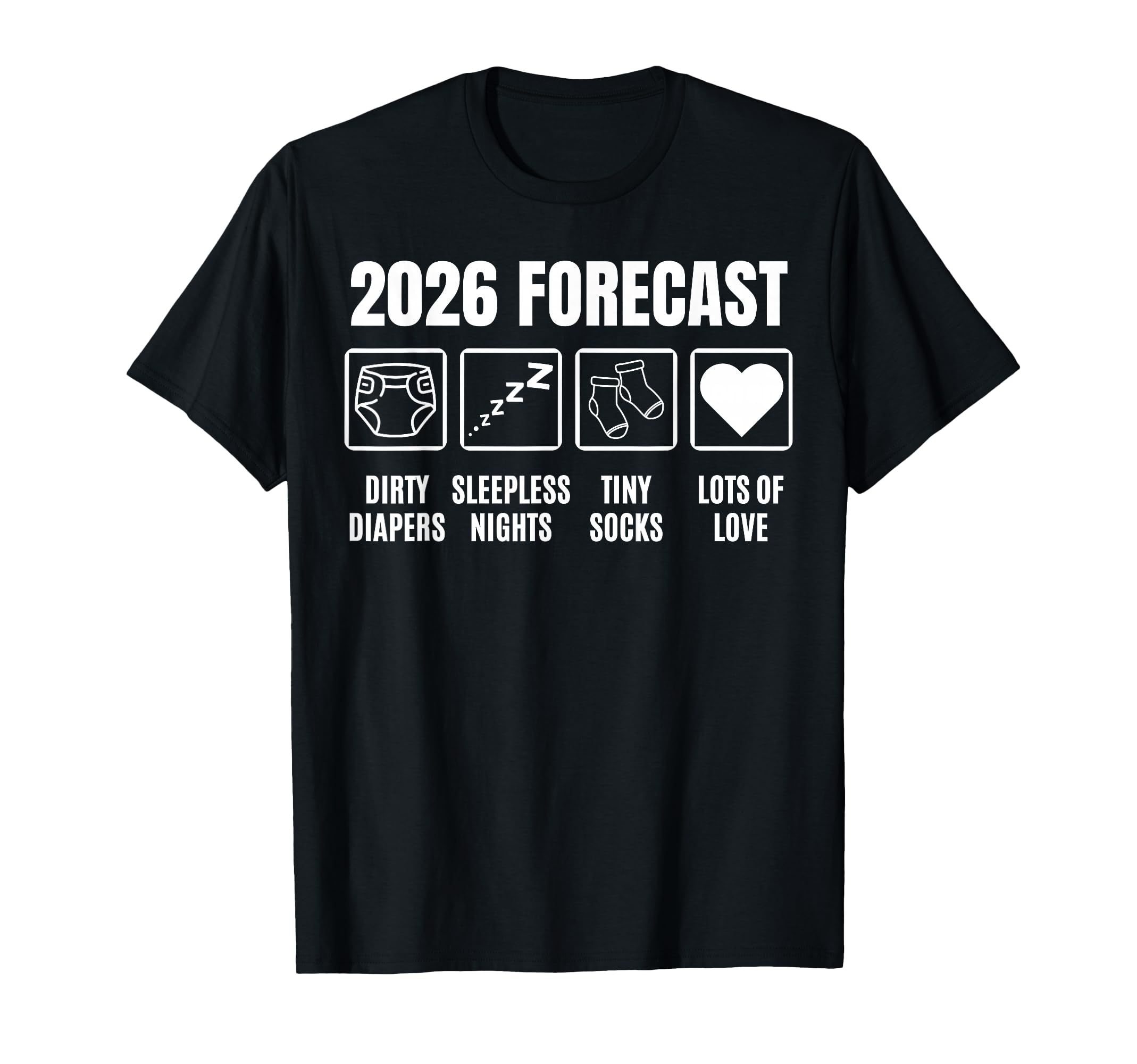 Coming Soon 2026 Forecast Shower Funny T-Shirt - Custom Art Print Unisex - T-Shirt, Sweatshirt, Hoodie