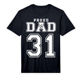 Number 31 Custom Proud Soccer T-Shirt - Fun Novelty Design for Adults - T-Shirt, Sweatshirt, Hoodie