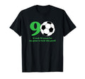 90 Year Old Soccer Player 90Th Birthday T-Shirt - Unique Graphic Unisex - T-Shirt, Sweatshirt, Hoodie