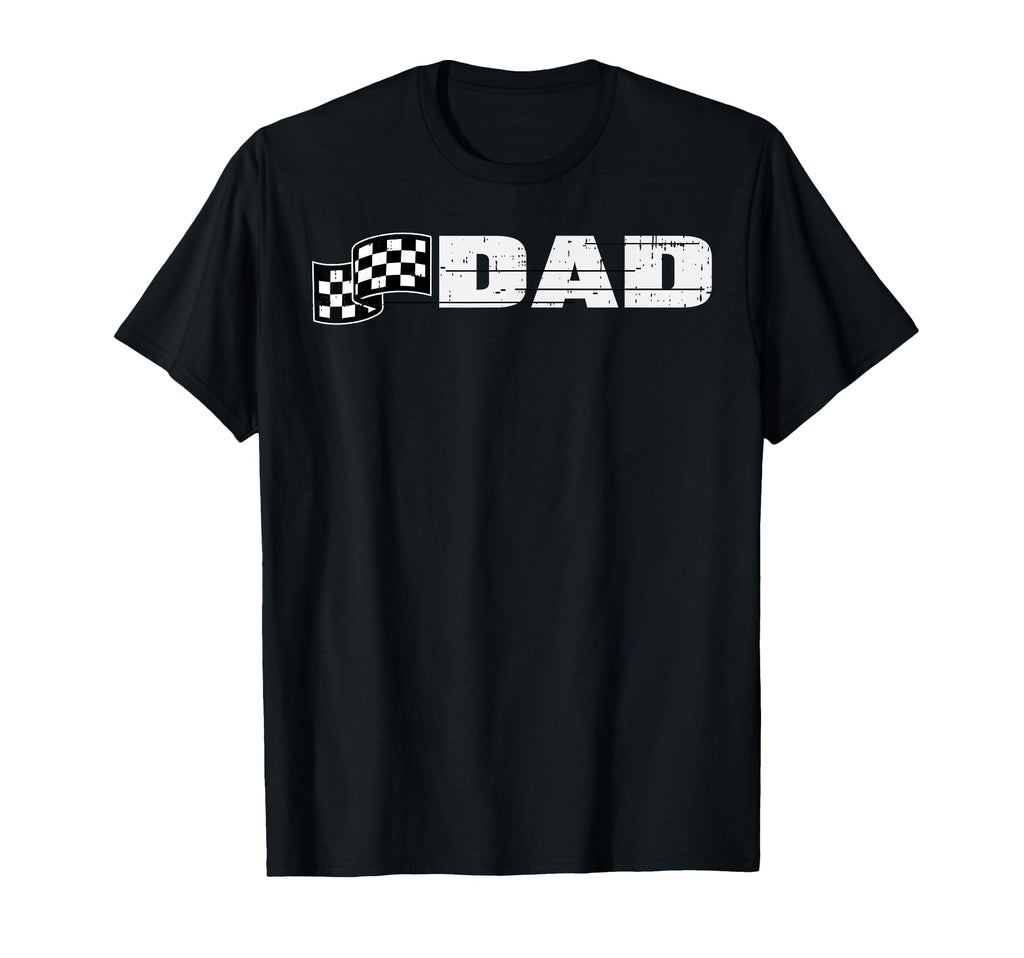 Birthday Racing Flag Dad Racer Party T-Shirt - Graphic Print for Adults - T-Shirt, Sweatshirt, Hoodie
