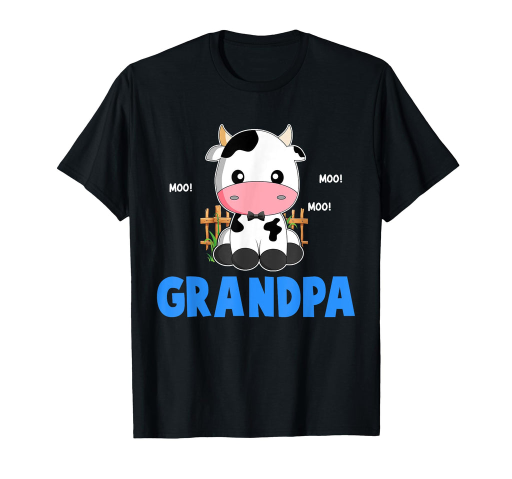 Funny Grandpa Cow Cow Farmer Birthday T-Shirt - Unique Graphic Unisex - T-Shirt, Sweatshirt, Hoodie
