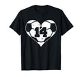 Soccer Number 14 Jersey Funny Soccer T-Shirt - Graphic Print Men Women - T-Shirt, Sweatshirt, Hoodie