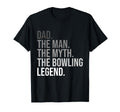 Mens Dad Myth Bowling Legend Funny T-Shirt - Custom Art Print Unisex - T-Shirt, Sweatshirt, Hoodie