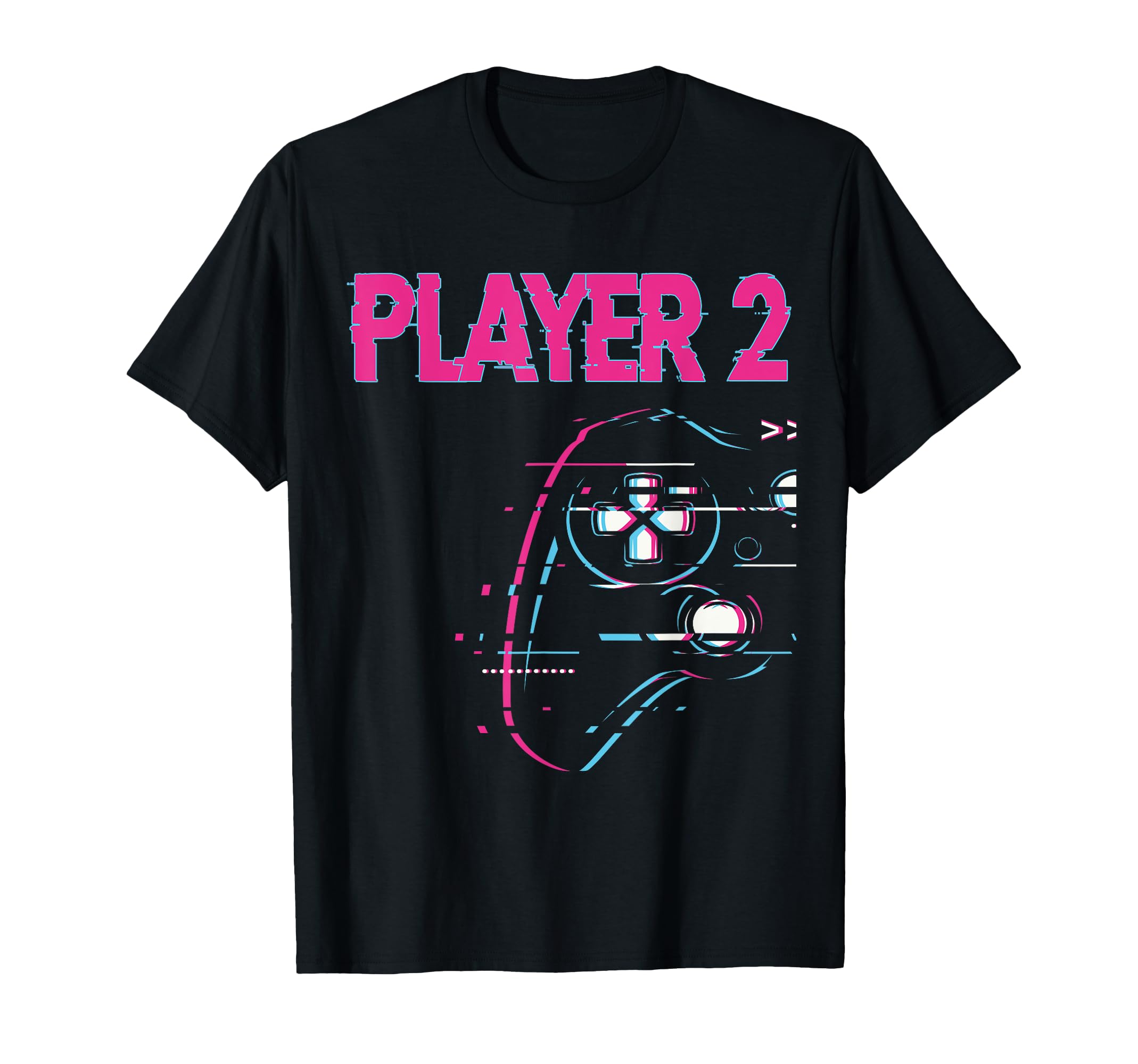 Gamer Couple Player 1 Player 2 T-Shirt - Minimalist Print Men Women - T-Shirt, Sweatshirt, Hoodie