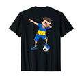 Dabbing Soccer Ukraine Jersey Ukrainian T-Shirt - Aesthetic Graphic Unisex - T-Shirt, Sweatshirt, Hoodie