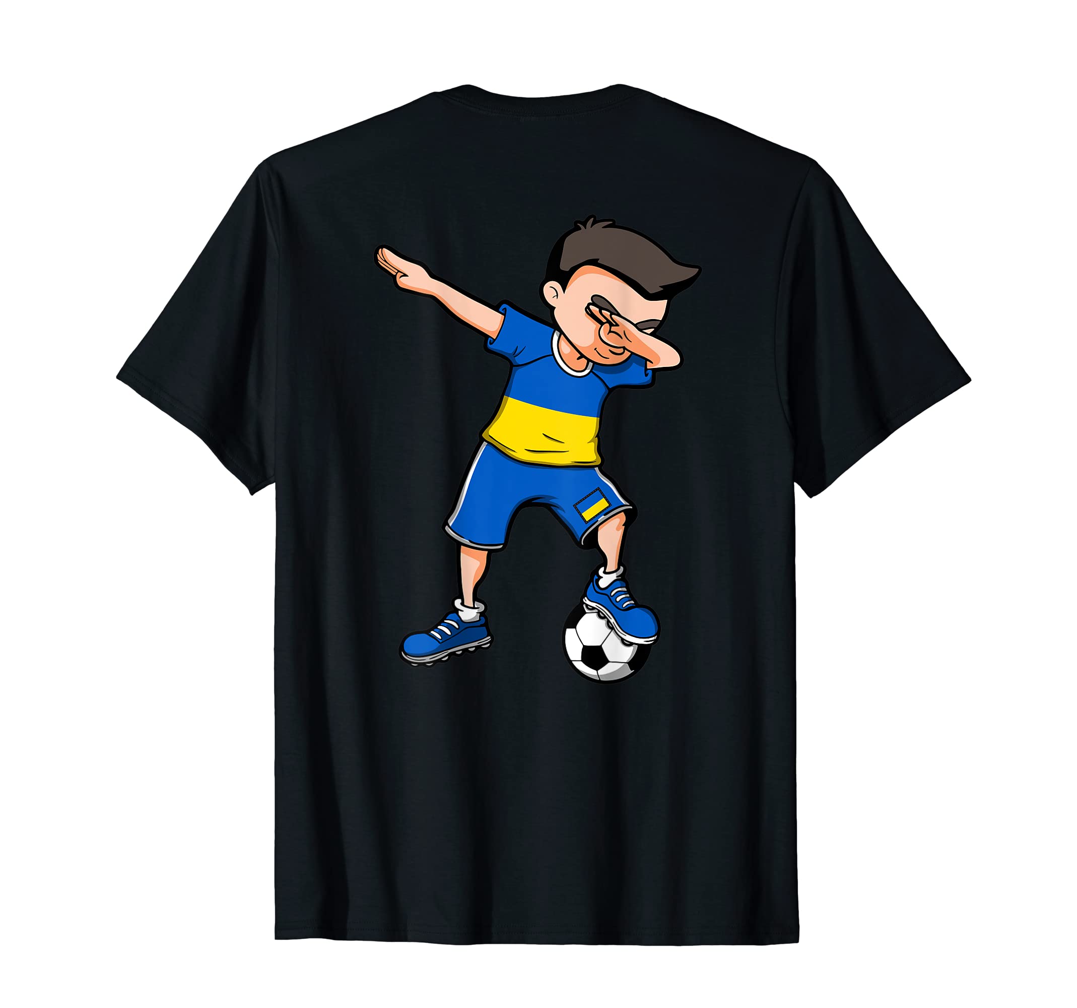 Dabbing Soccer Ukraine Jersey Ukrainian T-Shirt - Aesthetic Graphic Unisex - T-Shirt, Sweatshirt, Hoodie