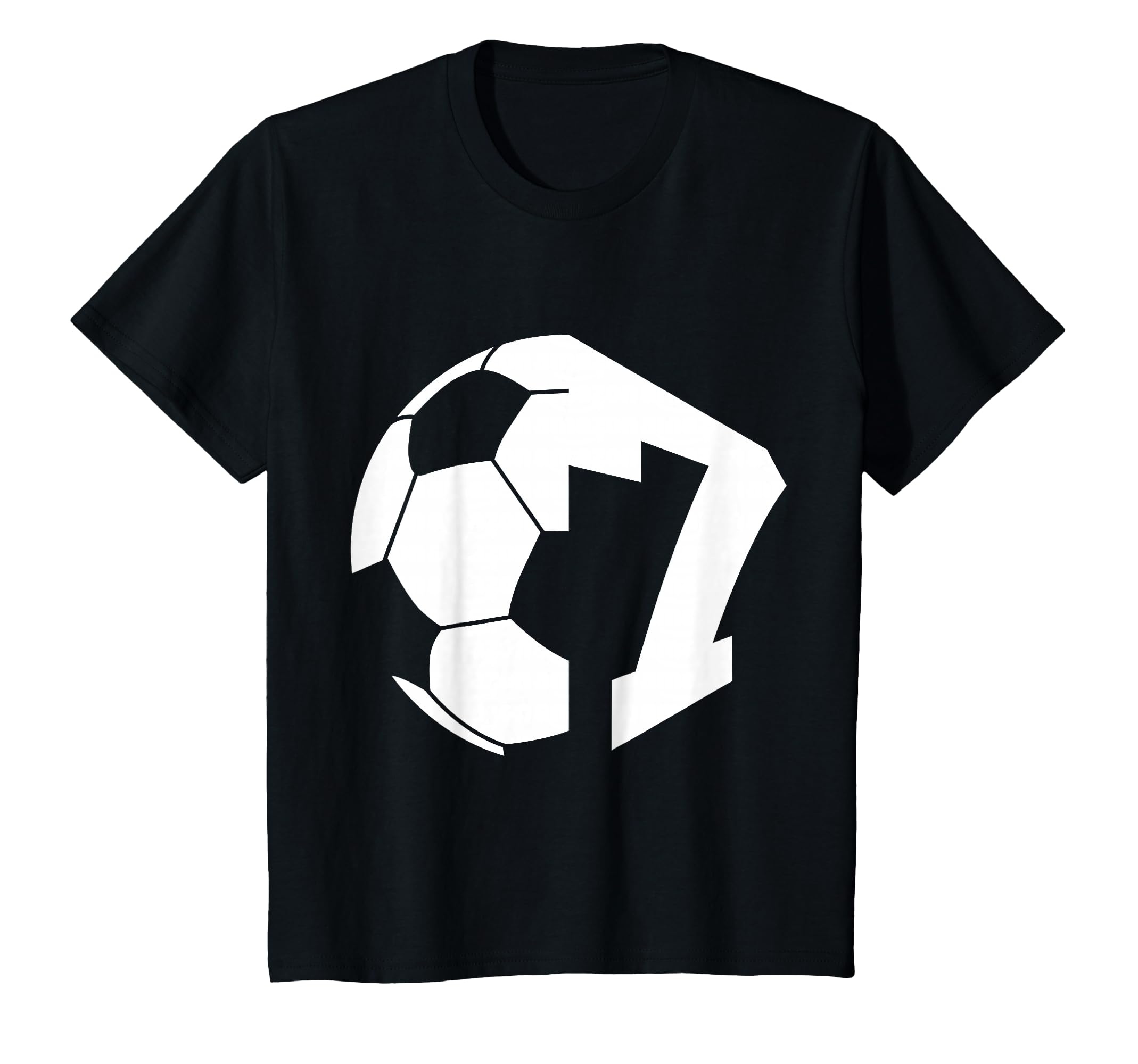 Number 7 Years Soccer 7Th Birthday T-Shirt - Custom Art Print Unisex - T-Shirt, Sweatshirt, Hoodie