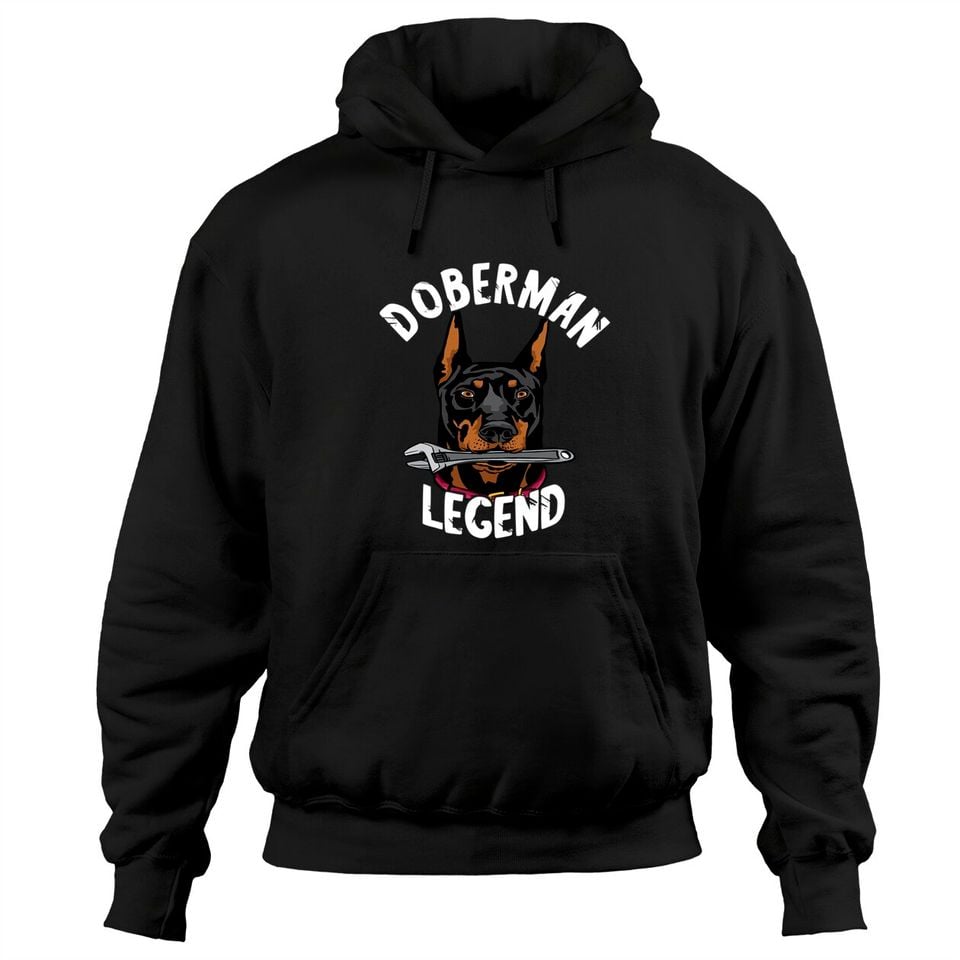 Doberman Legend Mechanic Pinscher - Adult & Kids T-Shirts, Sweatshirts & Hoodies apparel design preview 1