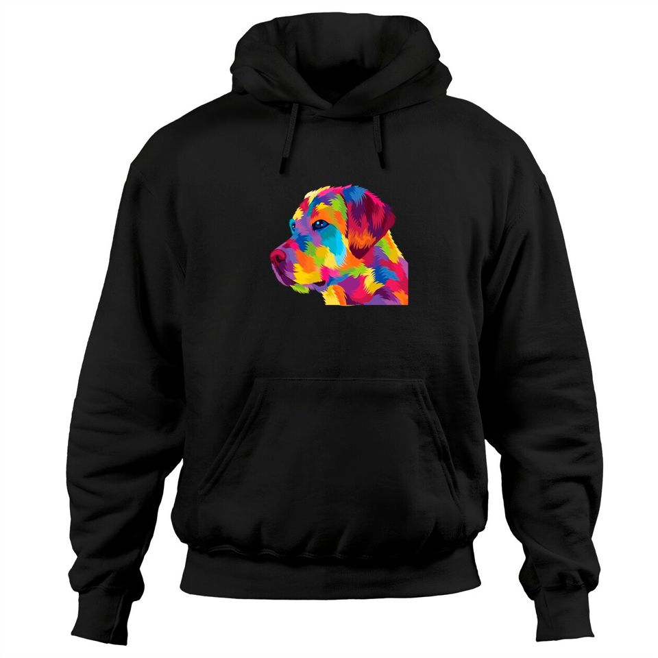 Colorful Boxer Dog Artistic Geometric Polygonal - Adult & Kids T-Shirts, Sweatshirts & Hoodies apparel design preview 1