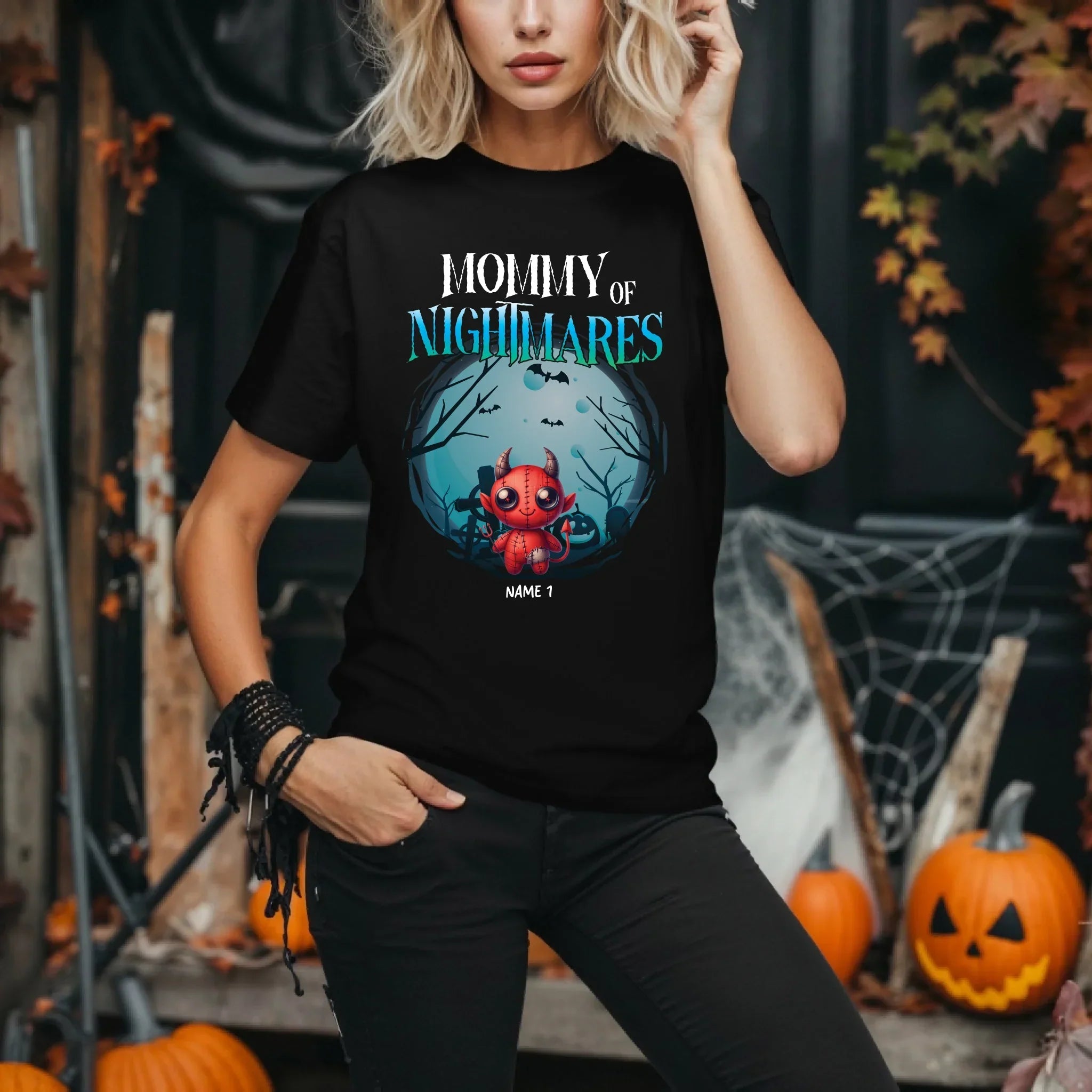 Personalized Mommy Nightmares Halloween Custom - Adult & Kids T-Shirts, Sweatshirts & Hoodies apparel design preview 1